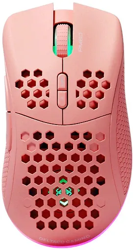 Deltaco Gaming Maus wireless, RGB, pink