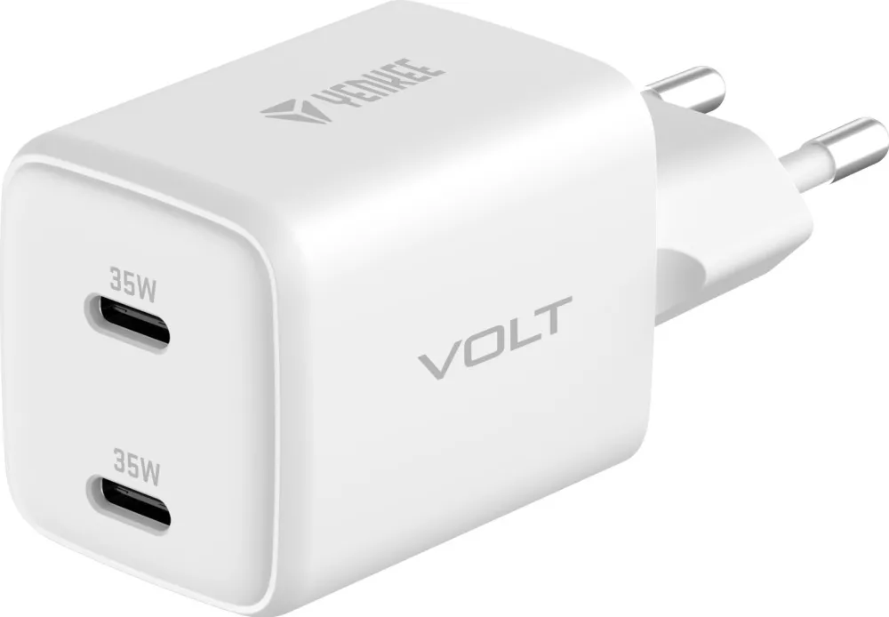 Incarcator retea Yenkee YAC G35D VOLT 2x USB-C 2x18W QC3.0 alb