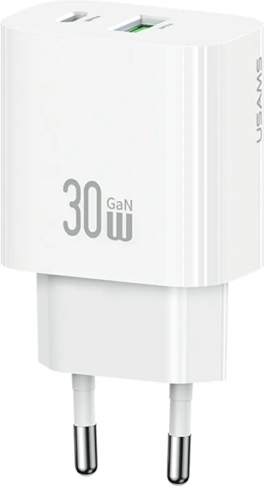 Charger 30W 1xUSB-C 1xUSB-A Fast charging w