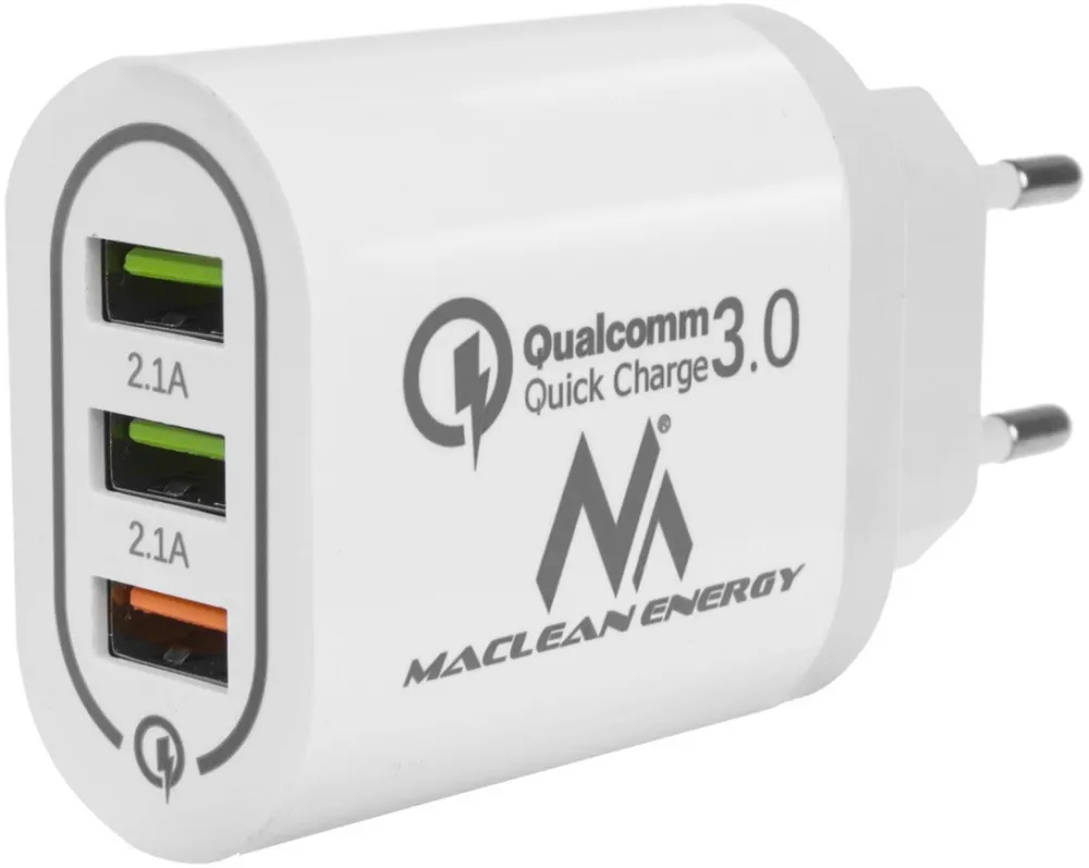 Universal 3xUSB quick charger Maclean MCE479W