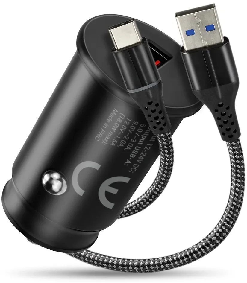 Car charger CC-15QC QC3 .0 18 1XUSB + cabel