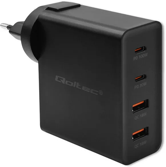 GaN POWER PRO charger 2xUSB C, 2xUSB, 130W