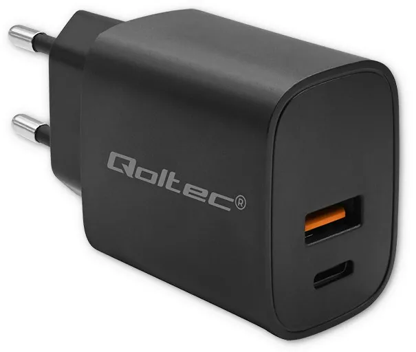 GaN POWER PRO charger 1xUSB C, 1xUSB, 30W