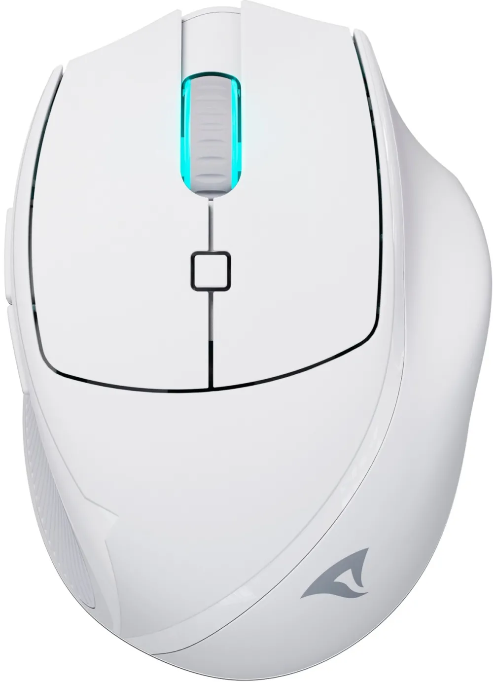 Mouse wireless Sharkoon OfficePal M25W 2.4 GHz si cablu 4000 DPI 6 butoane alb