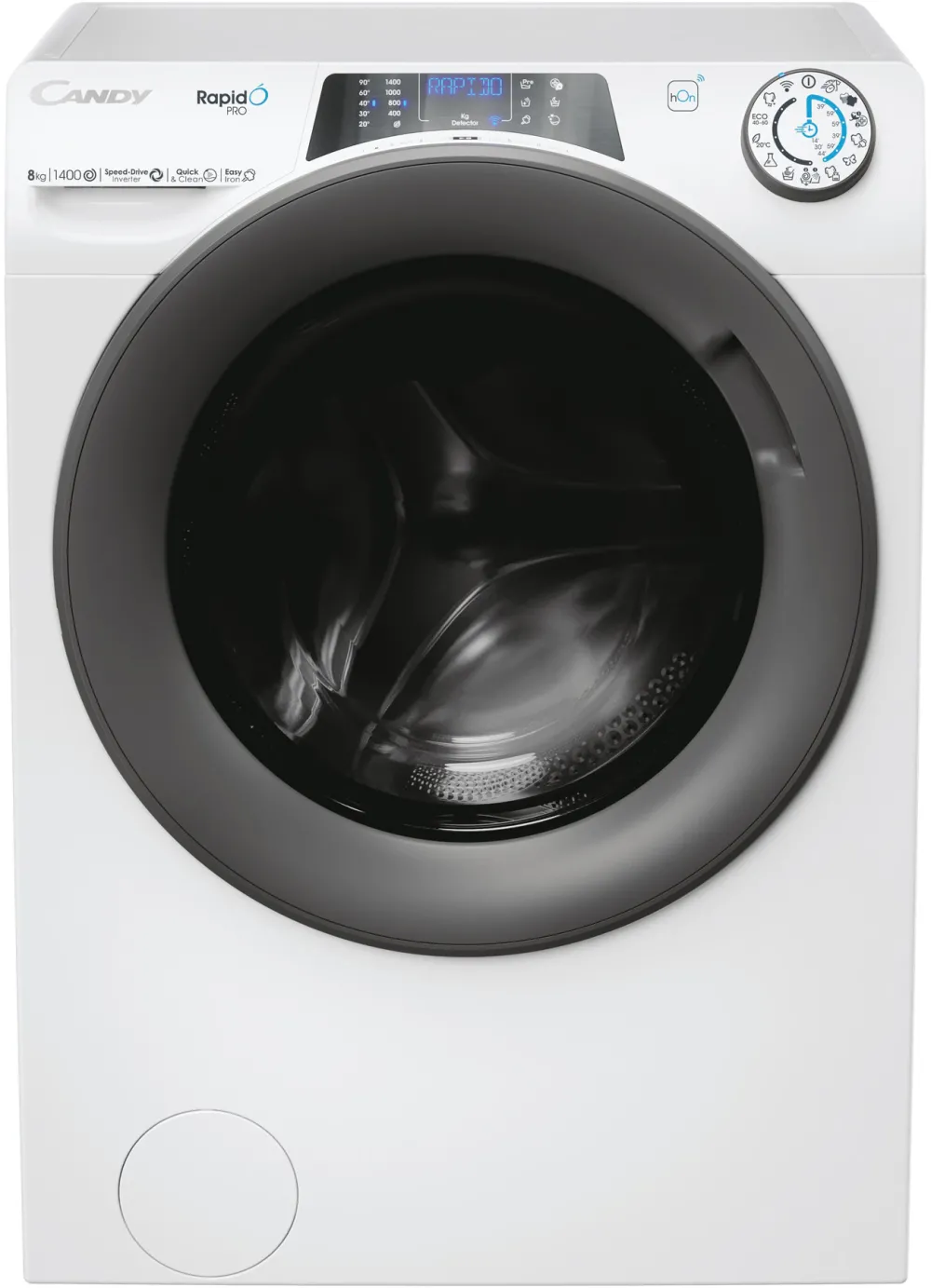 Masina de spalat rufe frontala CANDY Rapido RP 486BWMR/1-S, Wi-Fi, 8 kg, 1400rpm, Clasa A, alb