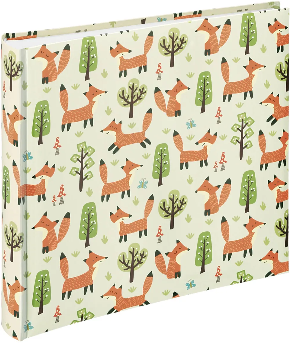 "Forest" Jumbo Album, 30x30 cm, 100 White Pages, Fox