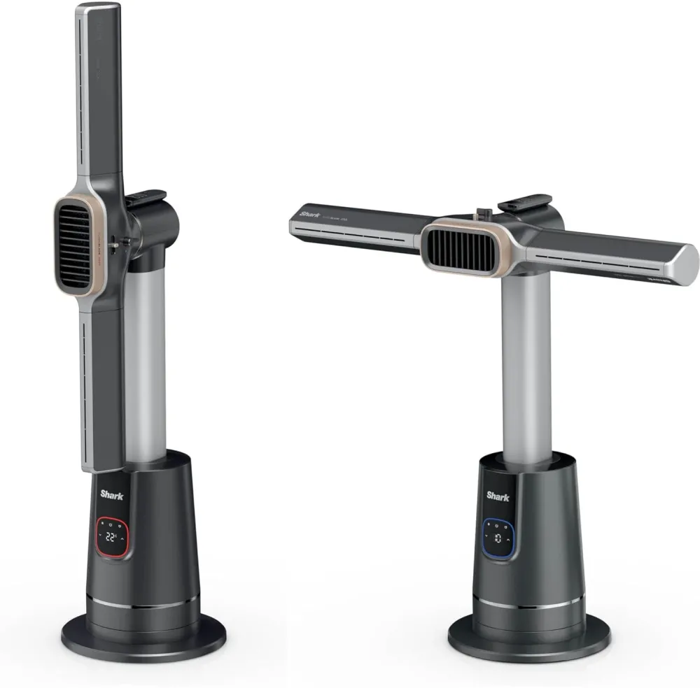 Ventilator si incalzitor multidirectional SharkTurboBlade, 2-in-1, gri antracit, 14m2