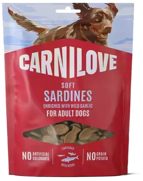 CARNILOVE Dog SOFT snack Sardines enriched with Wild garlic 200 g