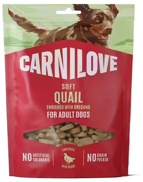 CARNILOVE Dog SOFT Snack Quail enriched with Oregano 200 g