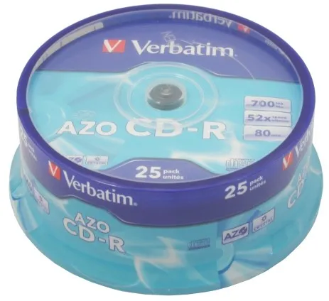 CD-R 52x 700MB 25P CB Azo 43352