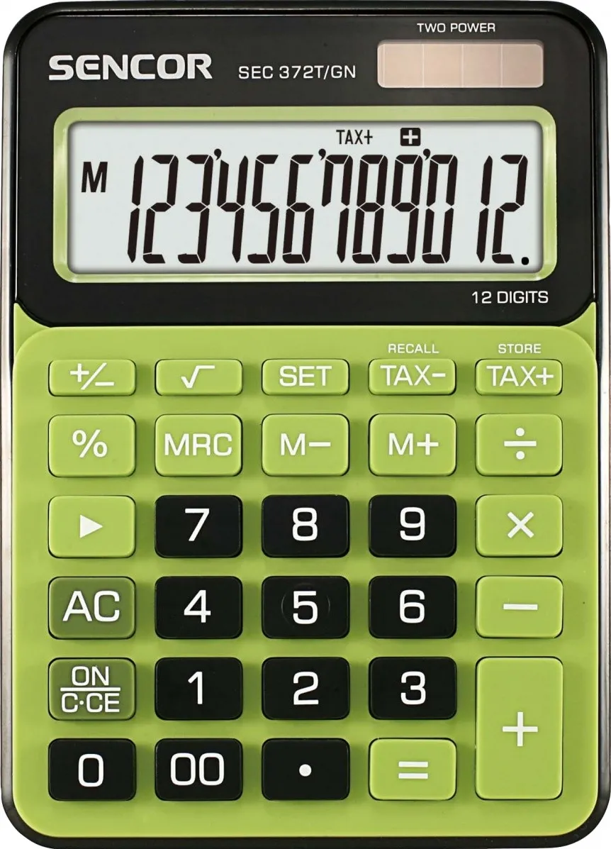 Calculator SEC 372GN Table, 12 Digit LCD