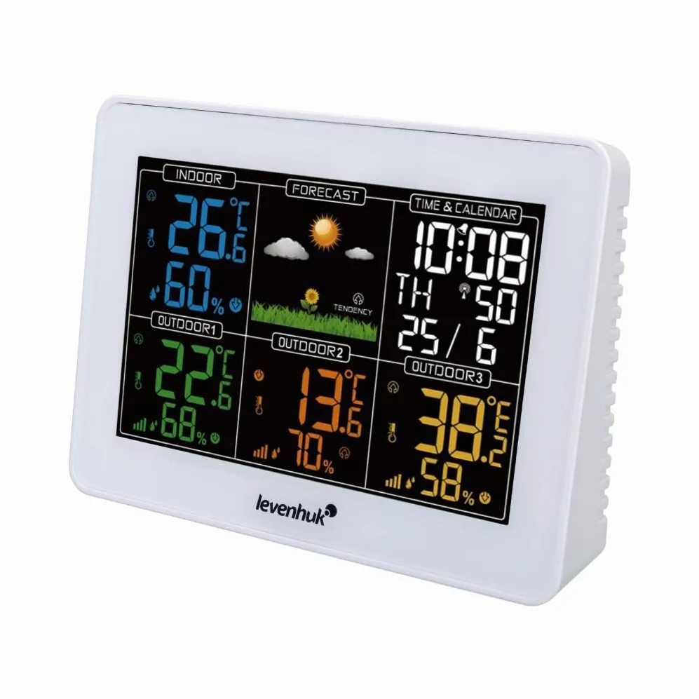 Statie meteo digitala Discovery Levenhuk Wezzer PLUS LP60 alba