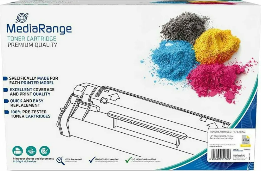 Toner MediaRange compatibil HP 507A CE402A galben