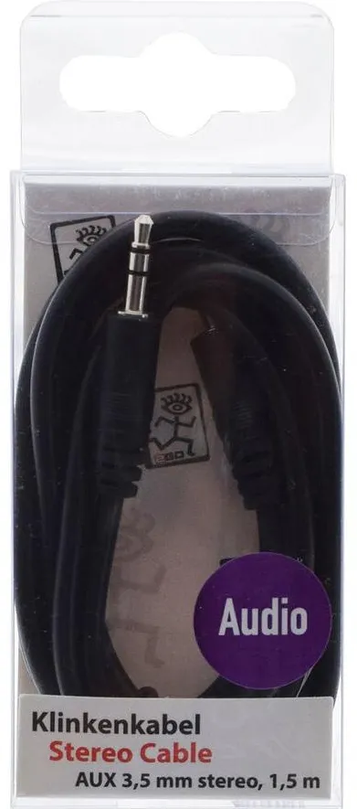 Cablu audio 2GO AUX negru 150 cm