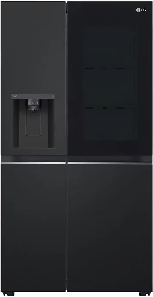 Combina frigorifica Side by Side LG GSGV81EPLL 635 l InstaView negru mat