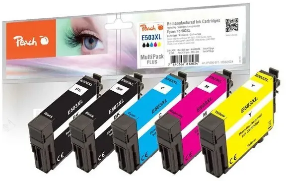 Set cartuse cerneala Peach compatibil Epson Nr. 503XL remanufacturate