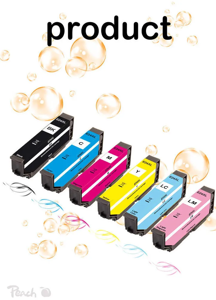Set cartuse cerneala Peach compatibil Epson 24XL T2438 MultiPack