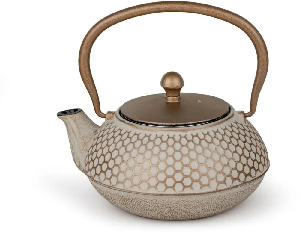 Ceainic din fonta Bredemeijer Jiangxi 0,7 l bej cu filtru