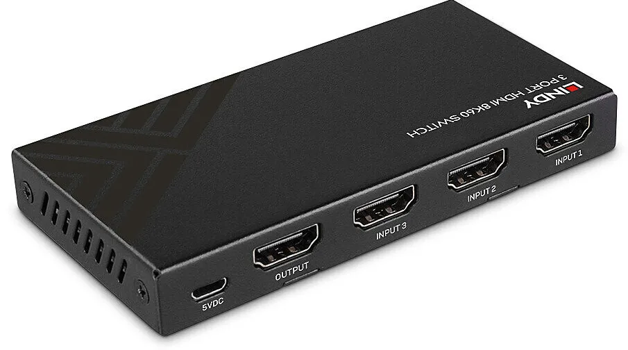 Switch Lindy 3 Port HDMI 8K60 Switch