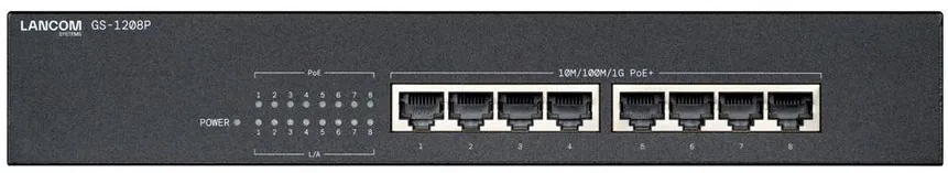 Switch LANCOM GS-1208P 8port POE GBE lüfterlos
