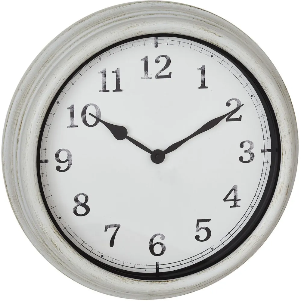 Ceas de perete exterior TFA 60.3067.02 metalic alb