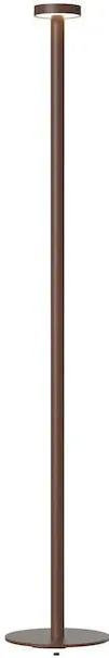 Lampa de podea pentru exterior Sompex BORO pe baterie aspect rugina