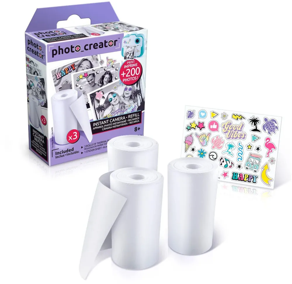 Set 3 rezerve hartie termica Canal Toys pentru Photo Creator Instant Camera