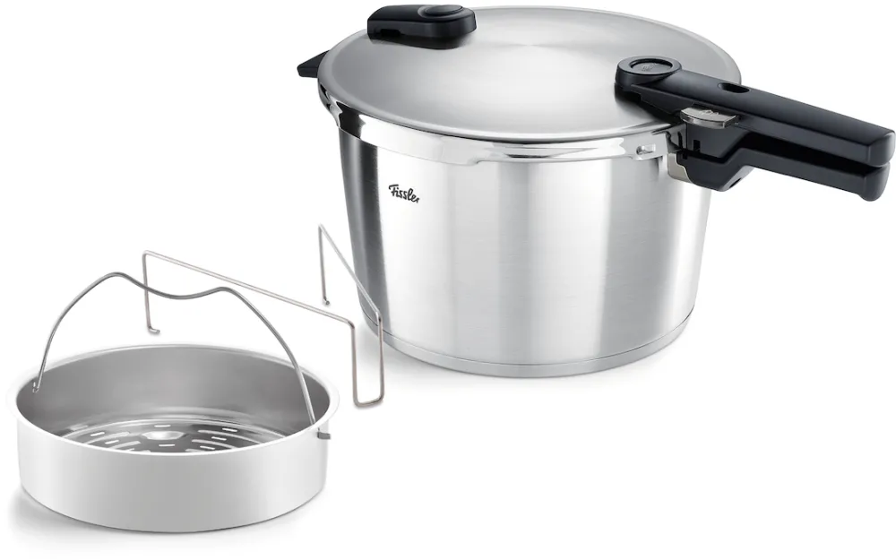 Fissler Oala sub presiune Vitaquick Premium 6,0 l, set 3 piese, 22 cm