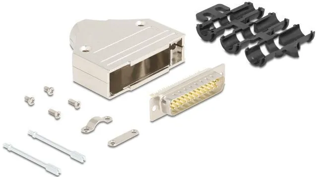 Carcasa metalica pentru mufa Sub-D 25 pini tata DELOCK 67134