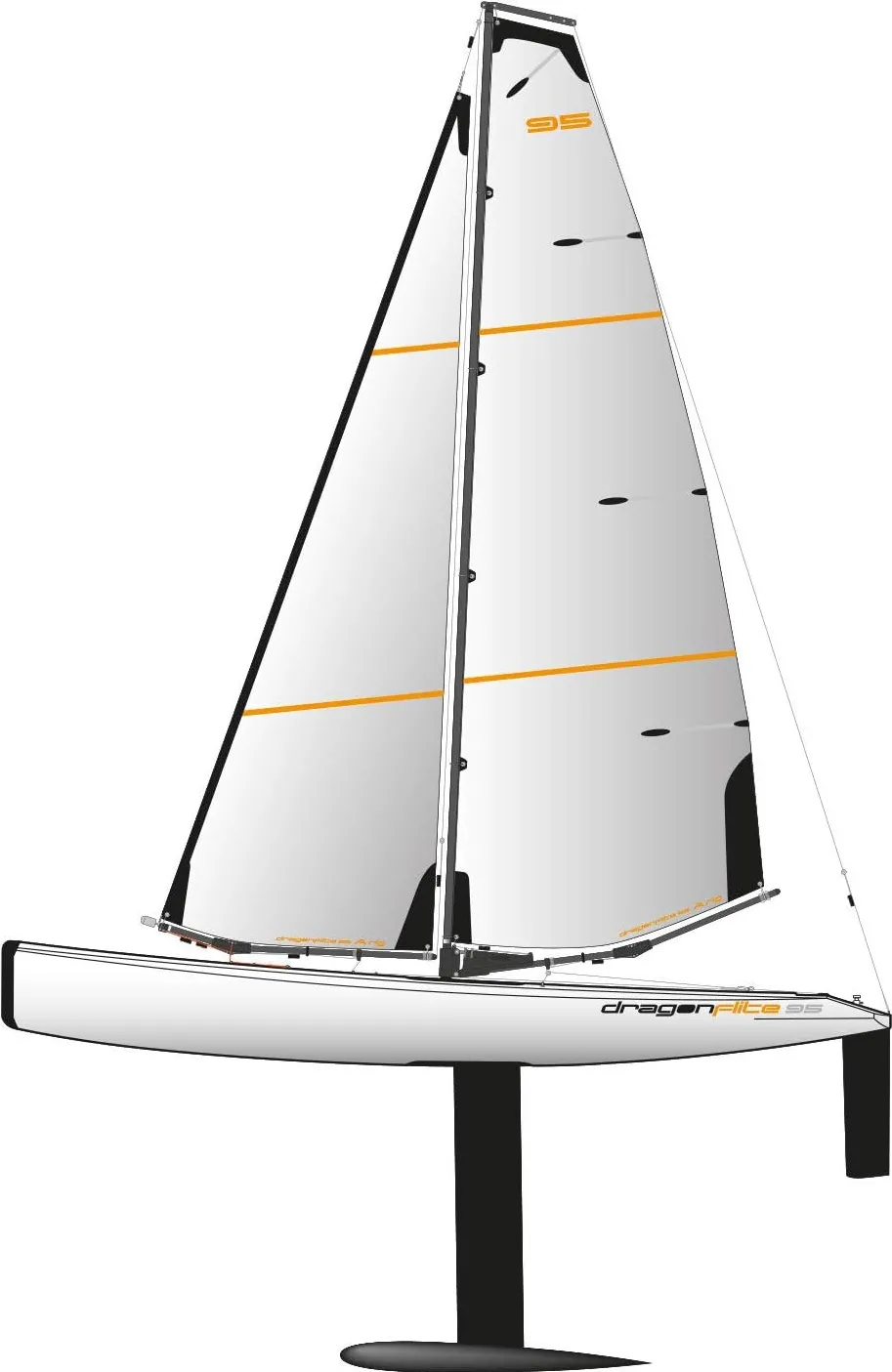 Barca cu vele RC AMEWI Dragonflite 95 950 mm RTR
