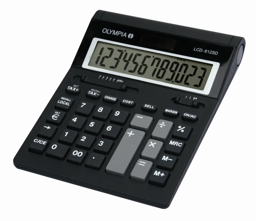 OLYMPIA Calculator LCD-612 SD negru