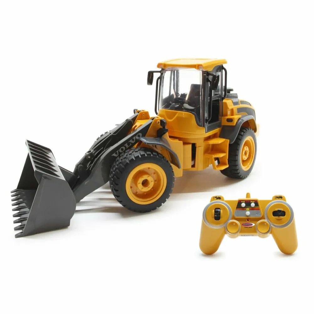 Incarcator frontal RC Jamara Volvo L50 galben 1:16 fara acumulator