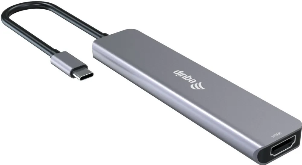 Adaptor USB-C EQUIP 133500 la HDMI 4K, 3x USB-C, USB-A, 0.25 m