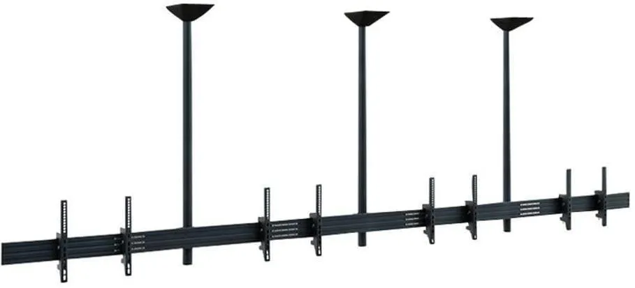 Kit montaj tavan Hagor comPROnents 3314 pentru 4 ecrane plate side-by-side negru