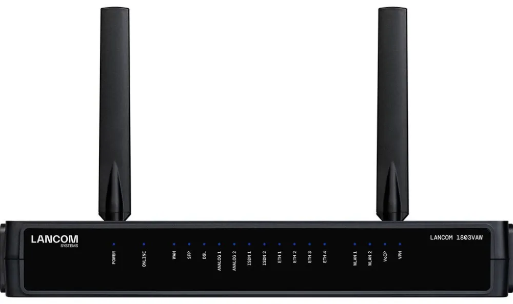 Router wireless LANCOM 1803VAW cu modem DSL Wi-Fi 6 desktop