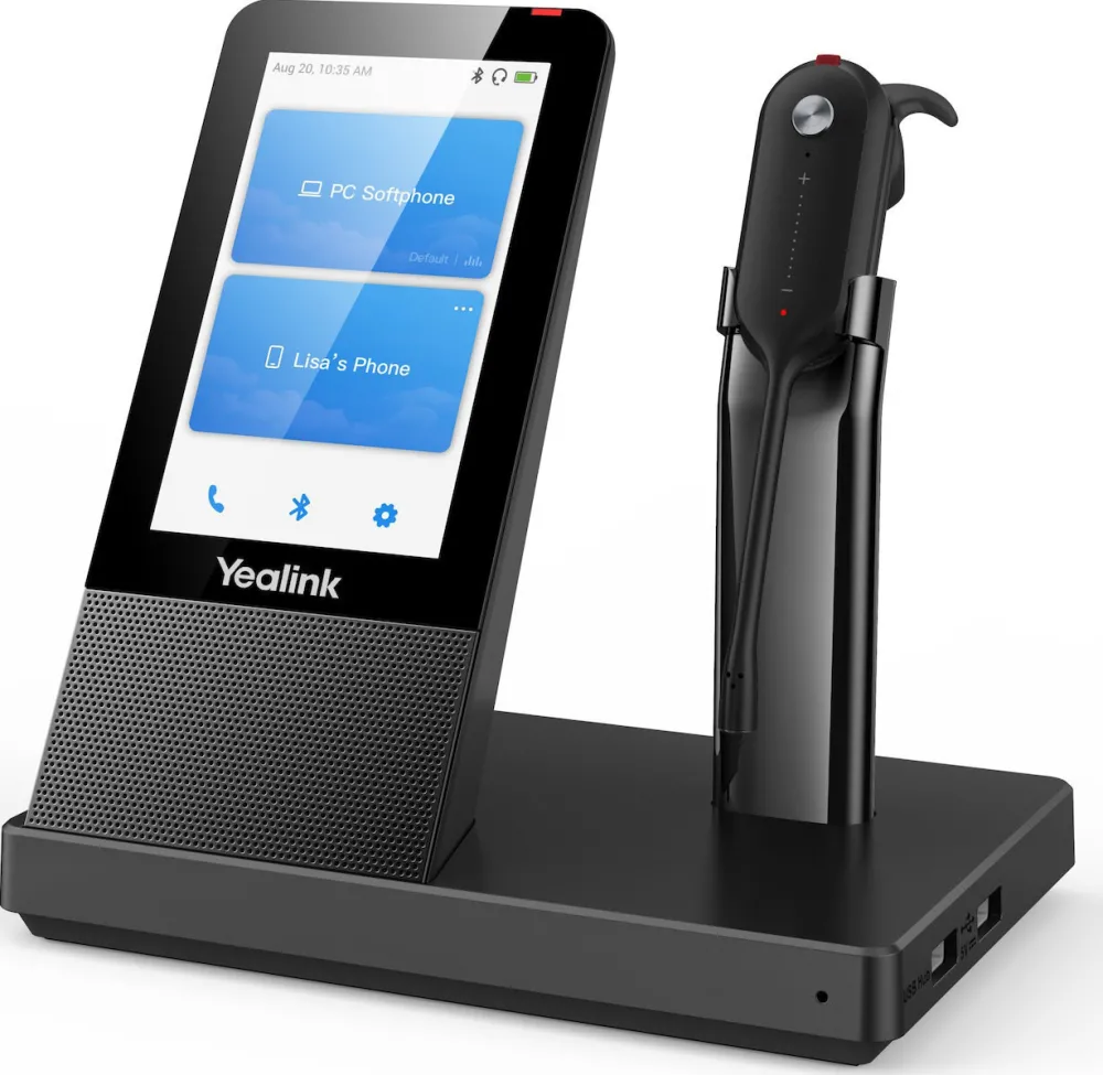 Casti office wireless YEALINK WH67 X cu Workstation
