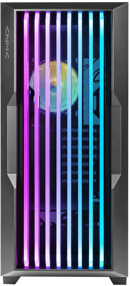 Carcasa PC gaming AZZA Guardian 520B Midi Tower ATX negru cu sticla