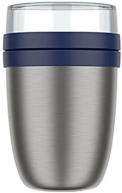Recipient termo pentru mancare Mepal Ellipse inox 500+200 ml vivid blue