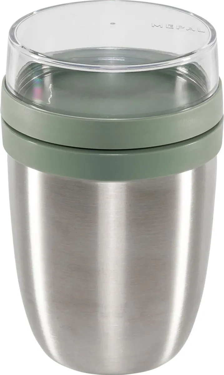 Recipient termo pentru pranz Mepal Thermo-Lunchpot Ellipse Nordic Sage 500+200 ml