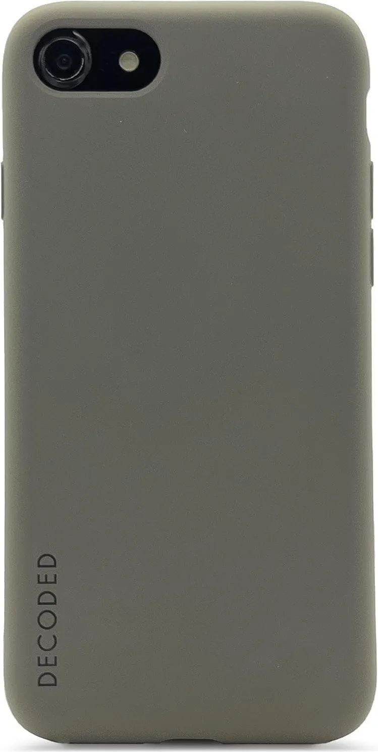 Husa spate silicon Decoded pentru iPhone SE3/SE2/8/7/6s/6 verde olive
