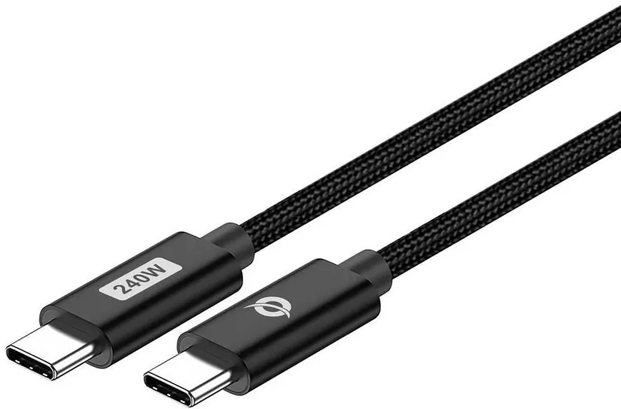 Cablu USB-C la USB-C CONCEPTRONIC ETTA03B12 PD 3.1 240W 1,2 m negru