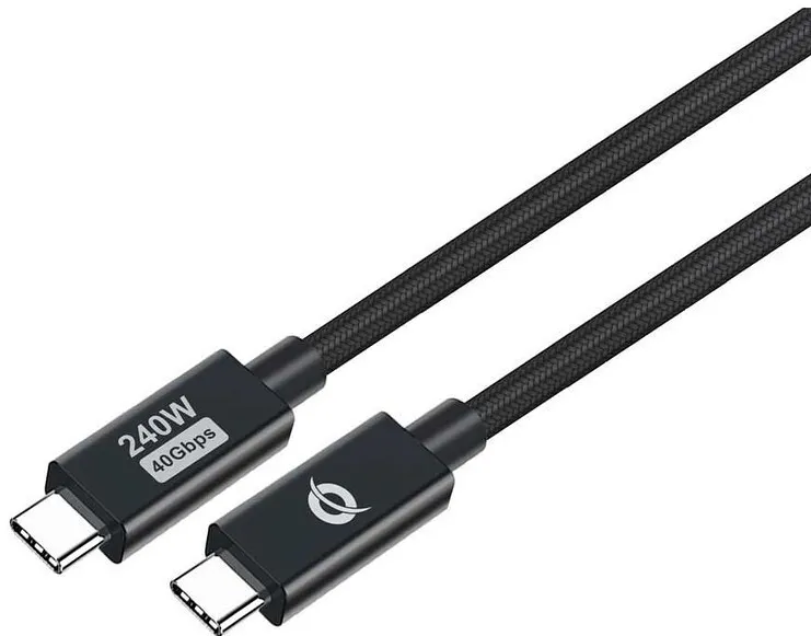 Cablu USB-C la USB-C CONCEPTRONIC ETTA04B20 USB4 Gen 3 PD 3.1 240W 2 m negru