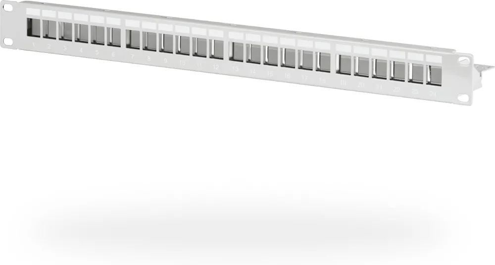 Patch panel EFB EC020100001 19 inch 1U 24 porturi gri fara keystone