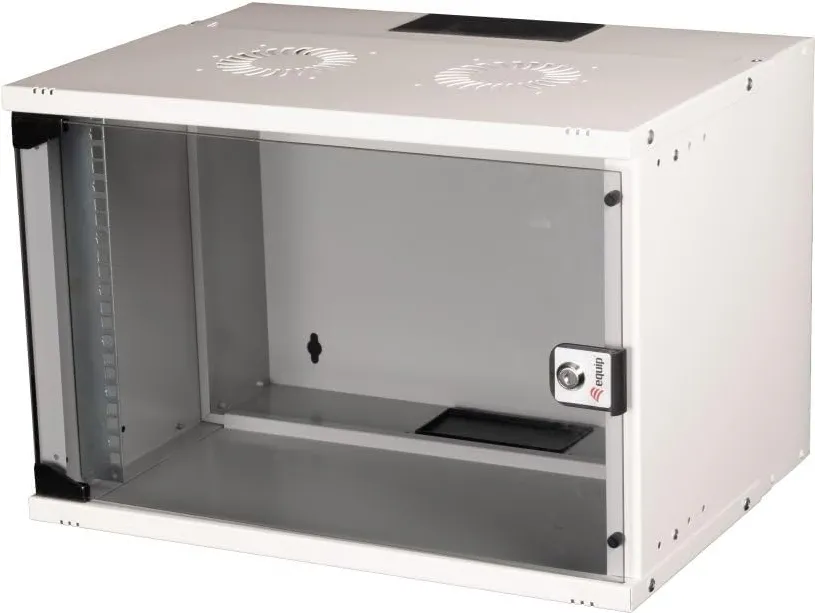 Cabinet metalic de perete EQUIP ECO EWM-07-5440-G 19" 7U usa sticla 540x400 mm gri