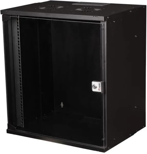 Cabinet metalic de perete EQUIP ECO EWM-12-5440-B 19" 12U usa sticla 540x400 mm negru