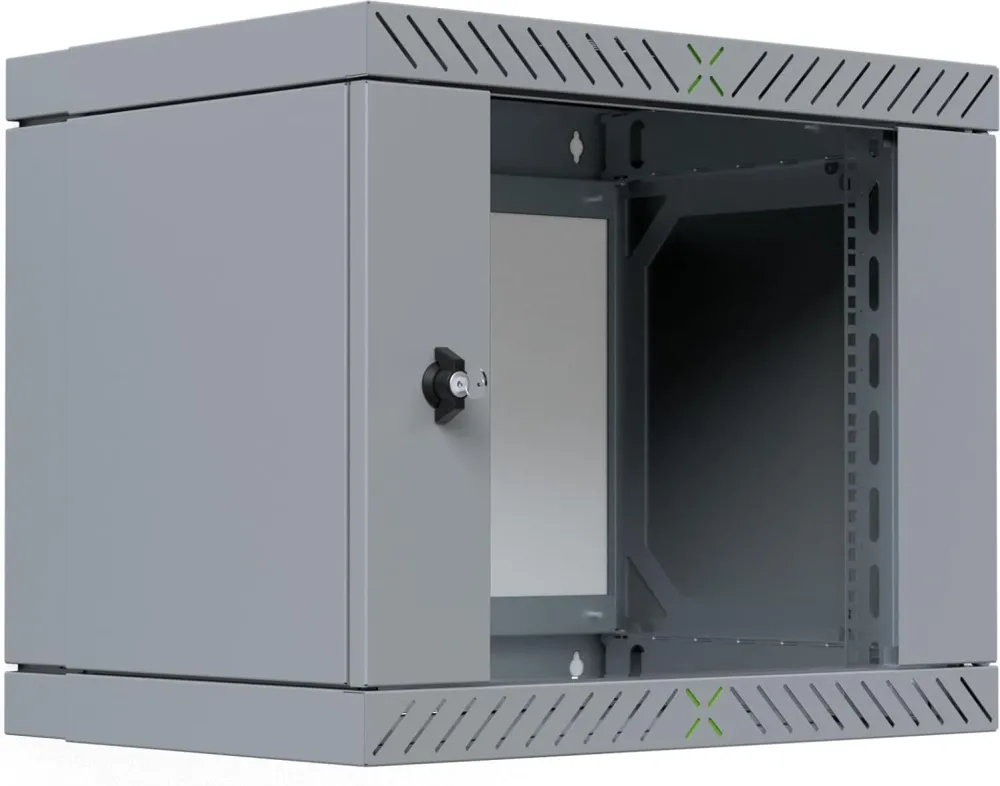 Cabinet metalic de perete EFB X-Rack WGX-0906GR.G1 19" 9U usa sticla 400-600 mm gri
