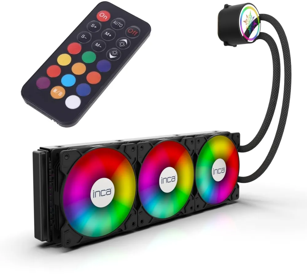 Cooler procesor lichid INCA ISS-03XN 3 ventilatoare 120 mm iluminare LED