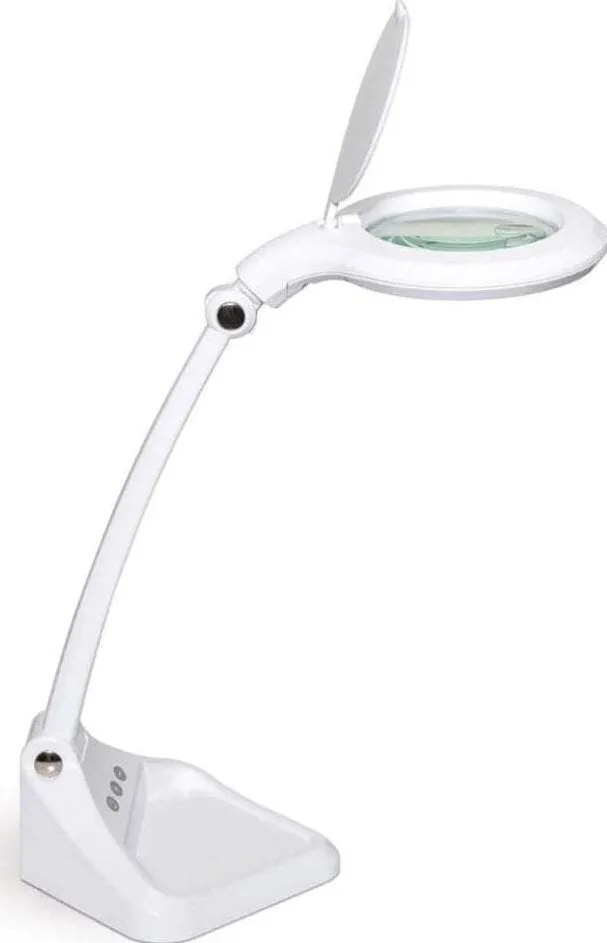 Lampa cu lupa LED Maul Iris dimabila alb