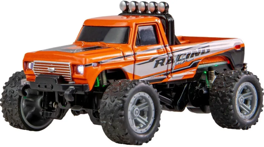 Monster truck RC AMEWI DieCast 1:64 RTR portocaliu