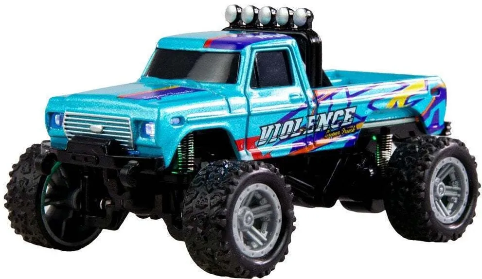 Monster truck RC AMEWI DieCast 1:64 RTR albastru